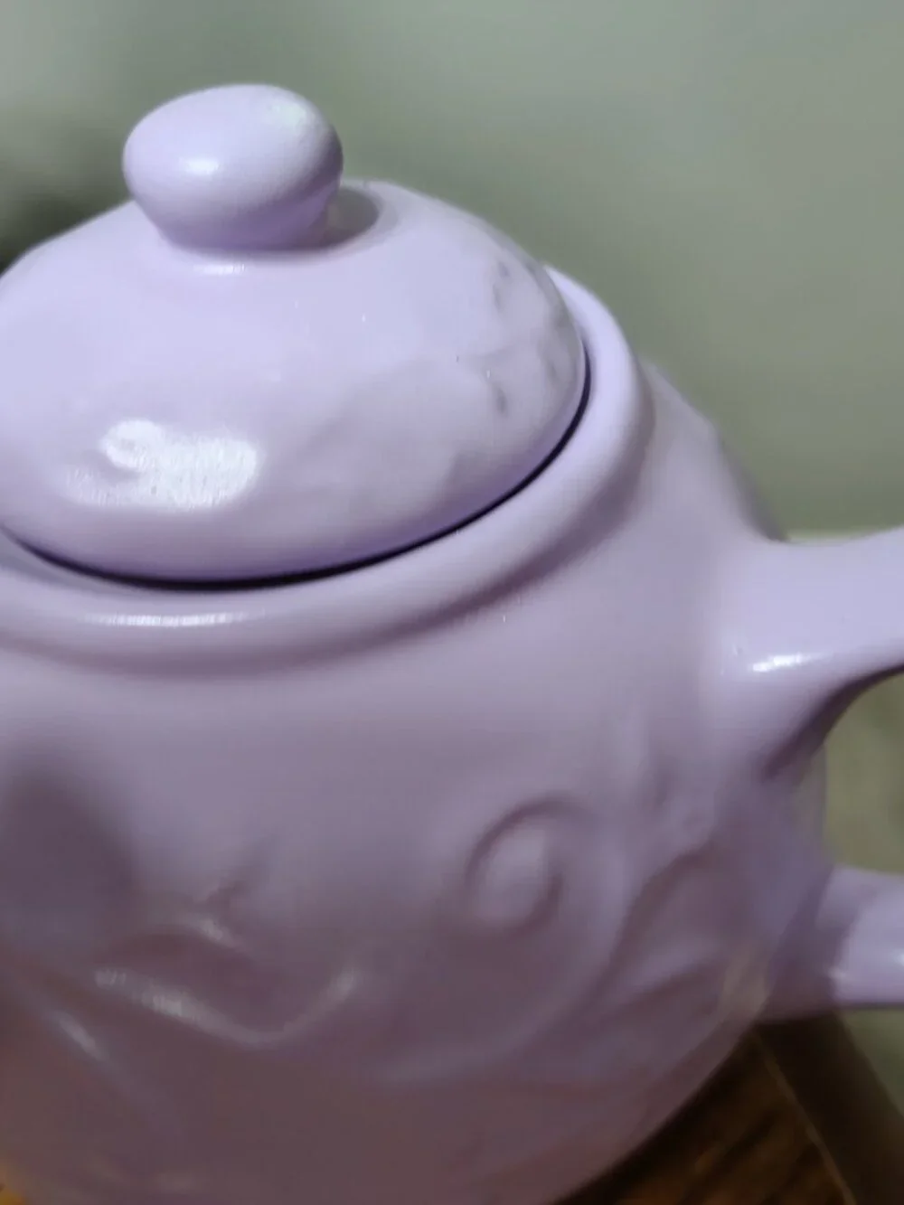 hand painted teapot